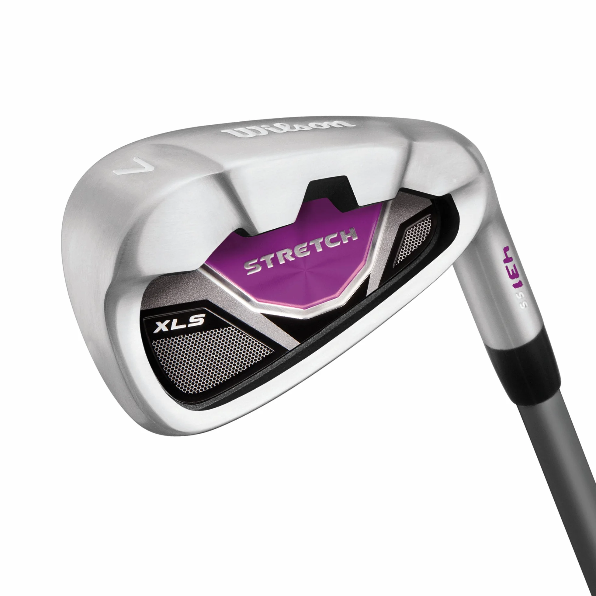 Wilson Set Golf Principianti 9 Mazze Sacca Carrello Donne Mano Destra Stretch XL Bianco Grigio Viola