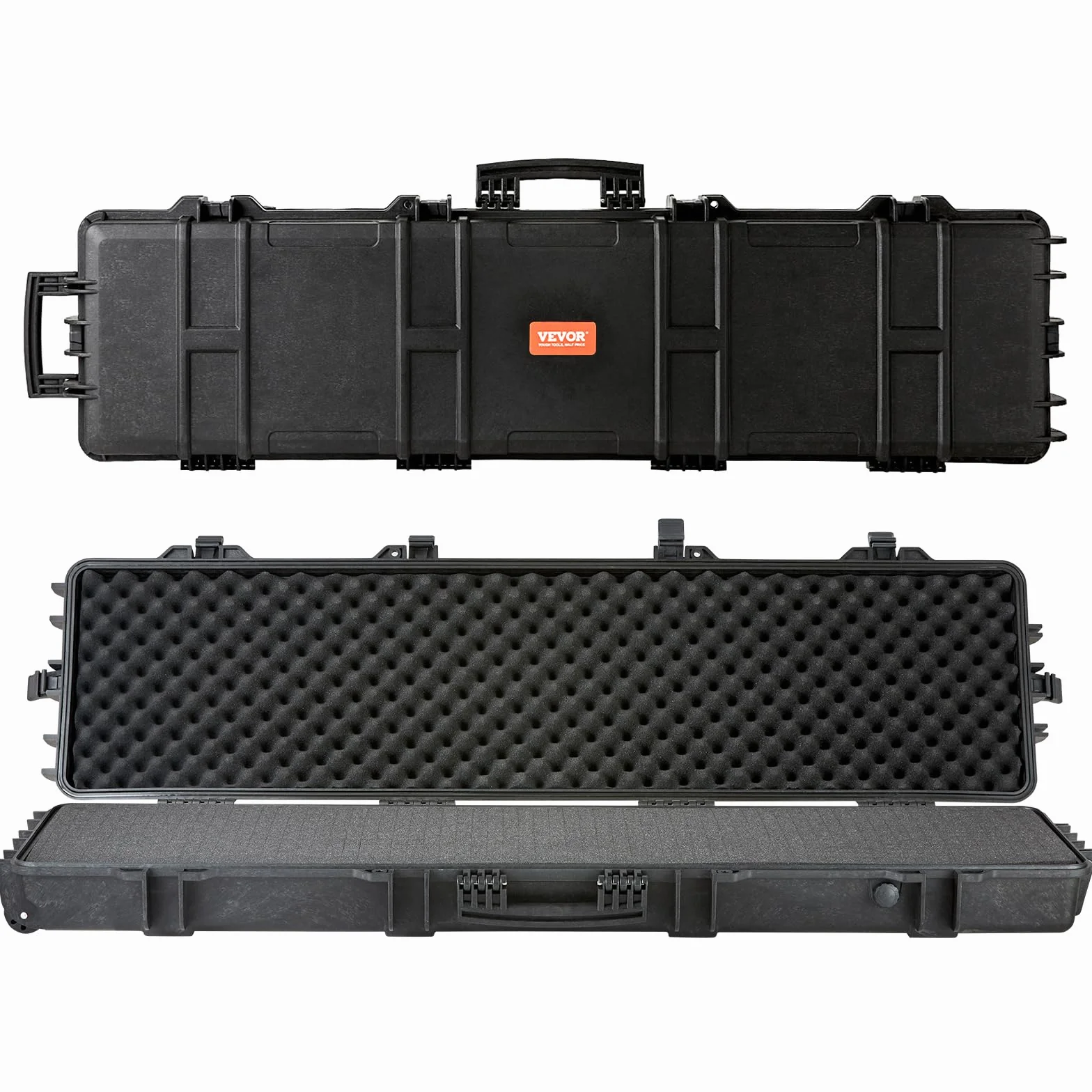 VEVOR Custodia Lunga per Pistola Fucili 138 cm Impermeabile Serratura PP con Ruote