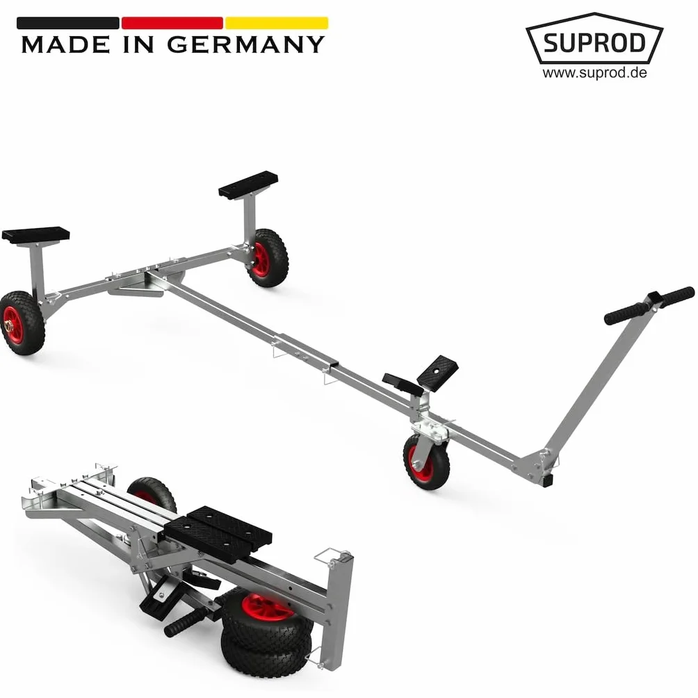 Carrello alaggio Pieghevole per Barca SUPROD TR200, PU, Ø 200 mm