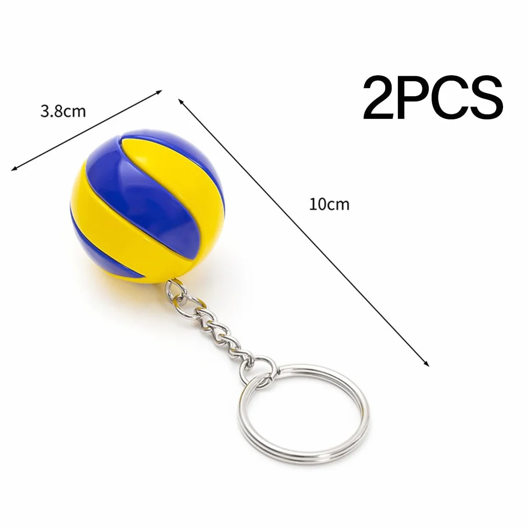 Portachiavi Pallavolo 2 PCS Mini Portachiavi da Basket Sportivo Ciondoli Borse Regali Atleti