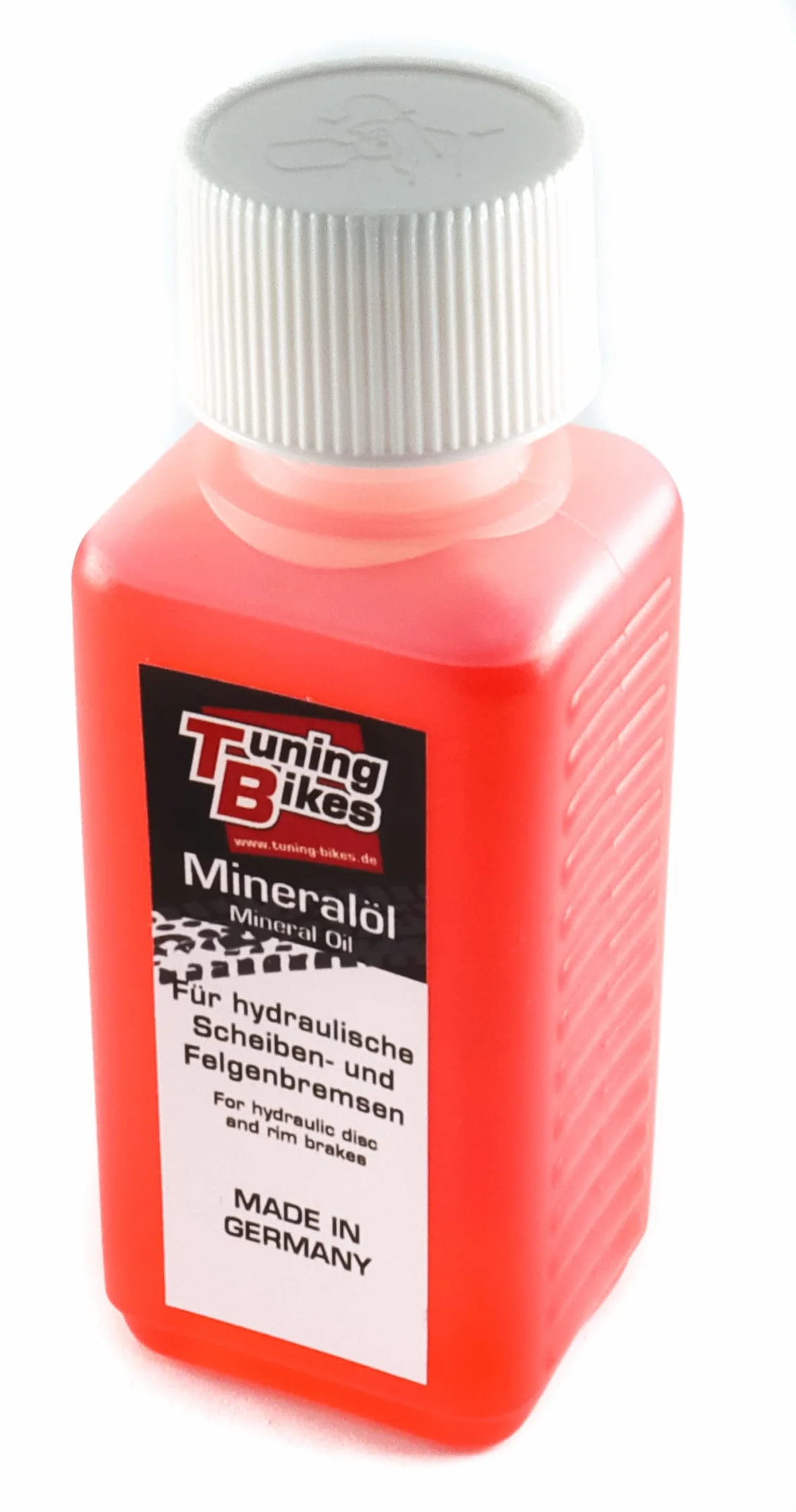 TB Olio minerale/Liquido frenante/Olio idraulico per freni Shimano per biciclette - Kit di spurgo - 100 ml - per più operazioni di spurgo dei freni a disco idraulici Shimano - Rosso