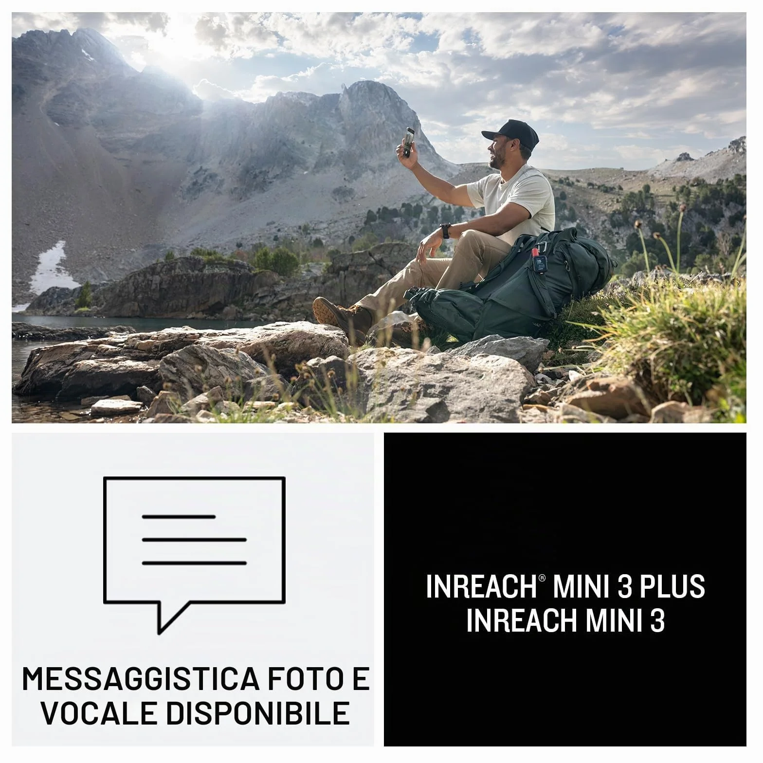 Garmin InReach Mini 3 Plus Comunicatore Satellitare Copertura Iridium SOS LiveTrack TracBack Autonomia 350 ore