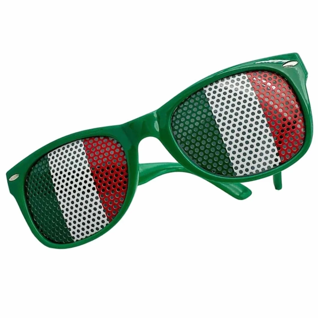 Occhiali da Sole Italia Nazionale Tricolore Tifosi Azzurri 100% Made in Italy