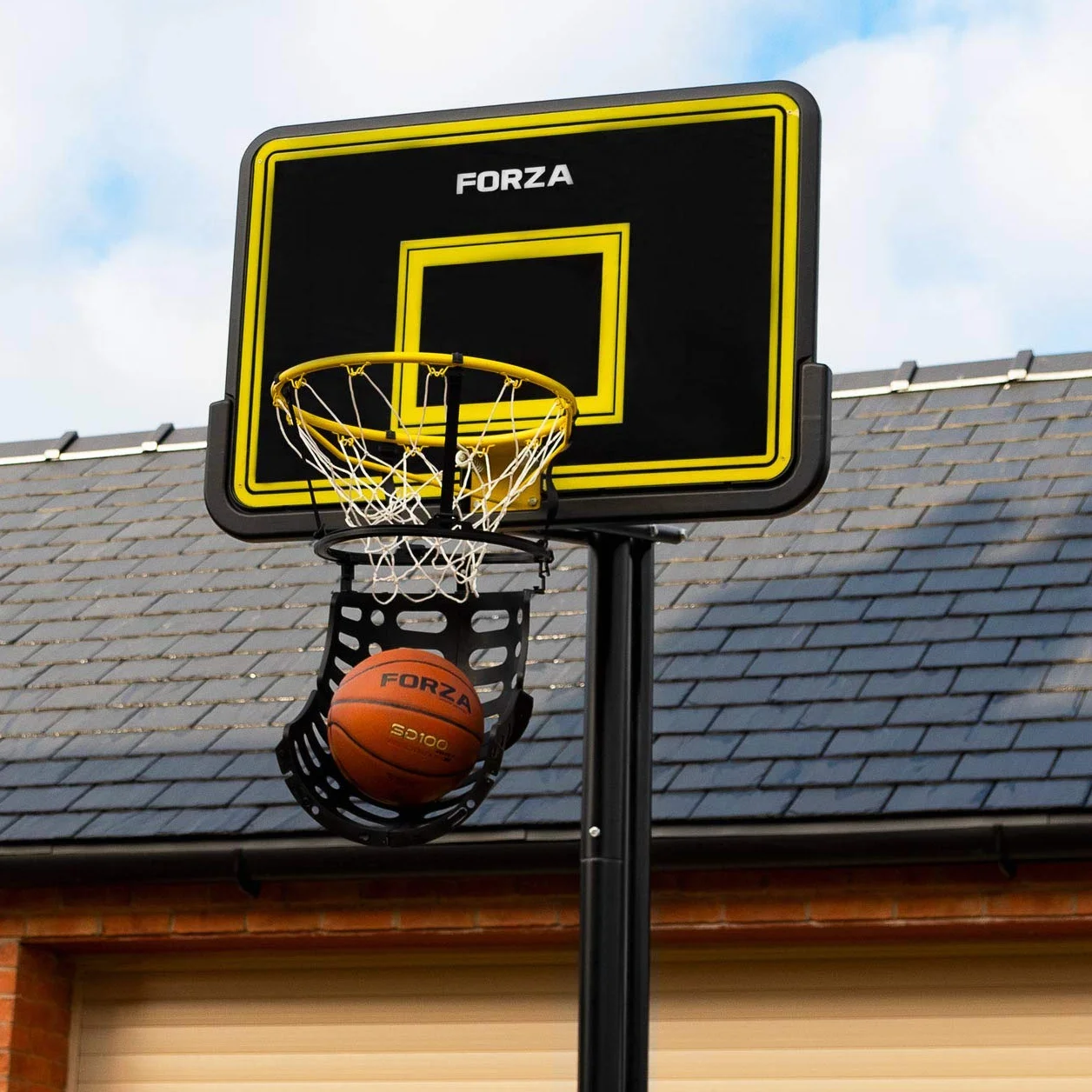 FORZA Sistema di Ritorno Pallacanestro 80 Gradi Compatibile Canestro Impermeabile