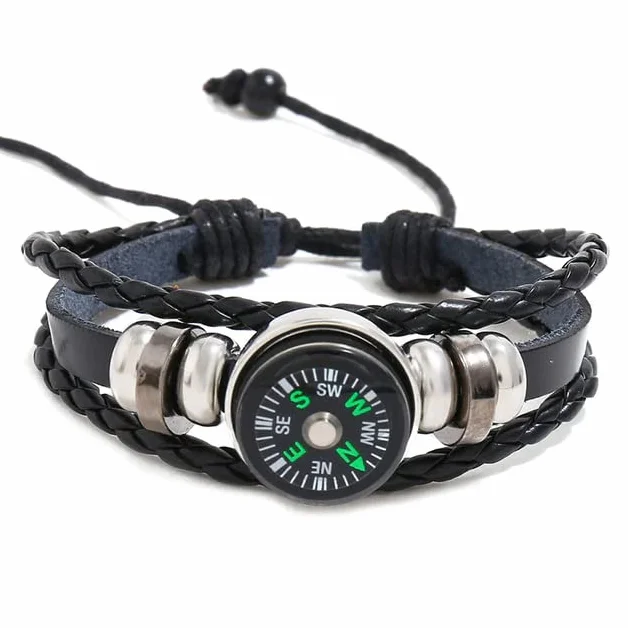 Bracciale con Bussola per Campeggio Sopravvivenza Avventura