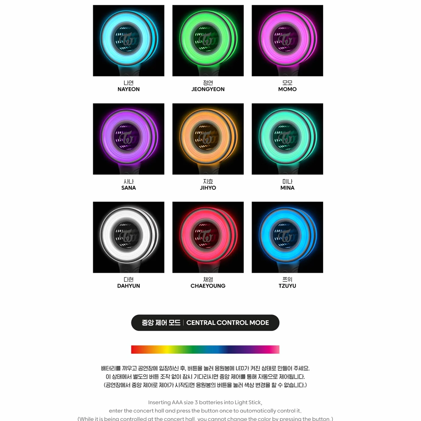 Twice Candybong Infinity Bastone Luminoso Ufficiale + 5 Cartoline Extra
