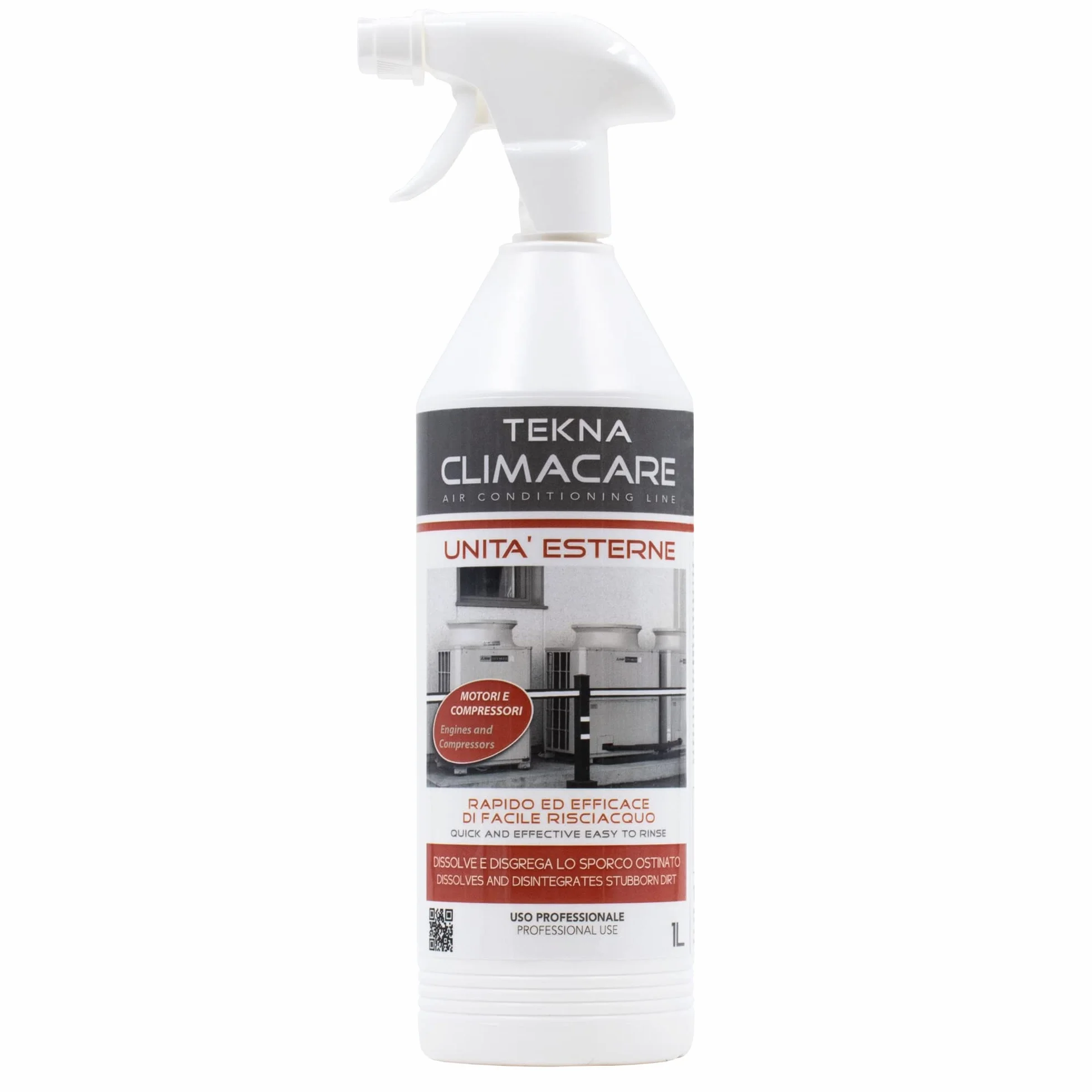Tekna climacare unità esterne 1000 ml. detergente griglie motori climatizzatori