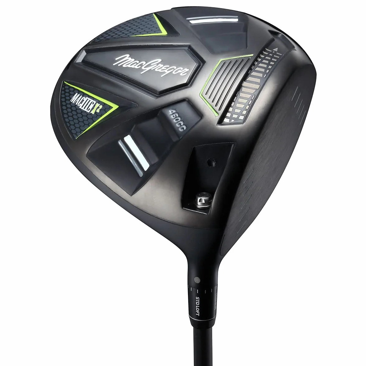 MACGREGOR Mactec X2 Adjustable Lightweight Driver Golf Club, Regular Shaft, Nero