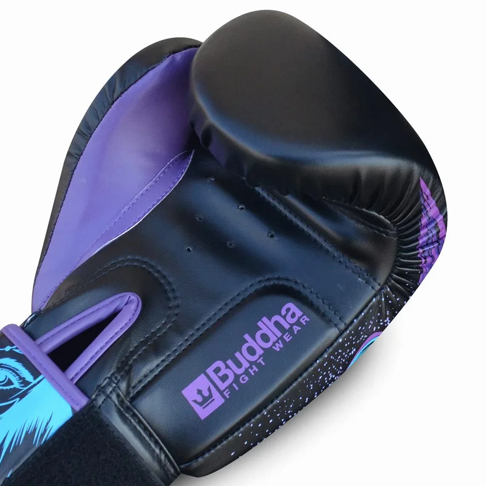 BUDDHA FIGHT WEAR Guantoni da boxe Fantasy Luzbel Muay Thai Kick Boxing Pelle sintetica