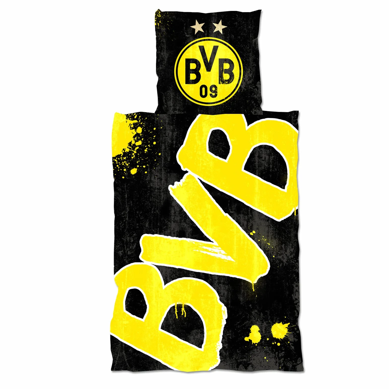Borussia Dortmund BVB-Bettwäsche Glow in The Dark 135x200cm