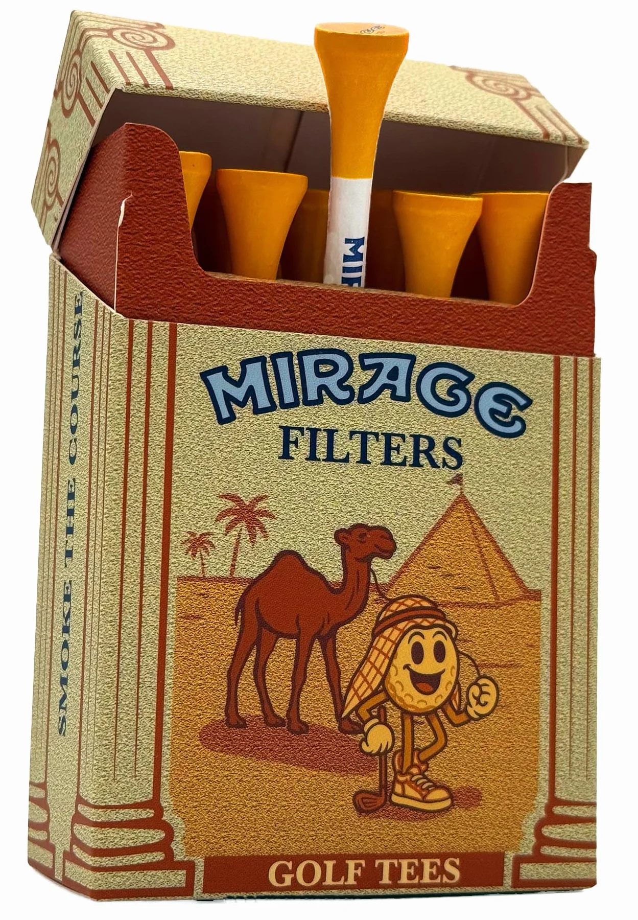 Mirage Filtri Tee da golf 83 mm Confezione da 10 Design sigaretta