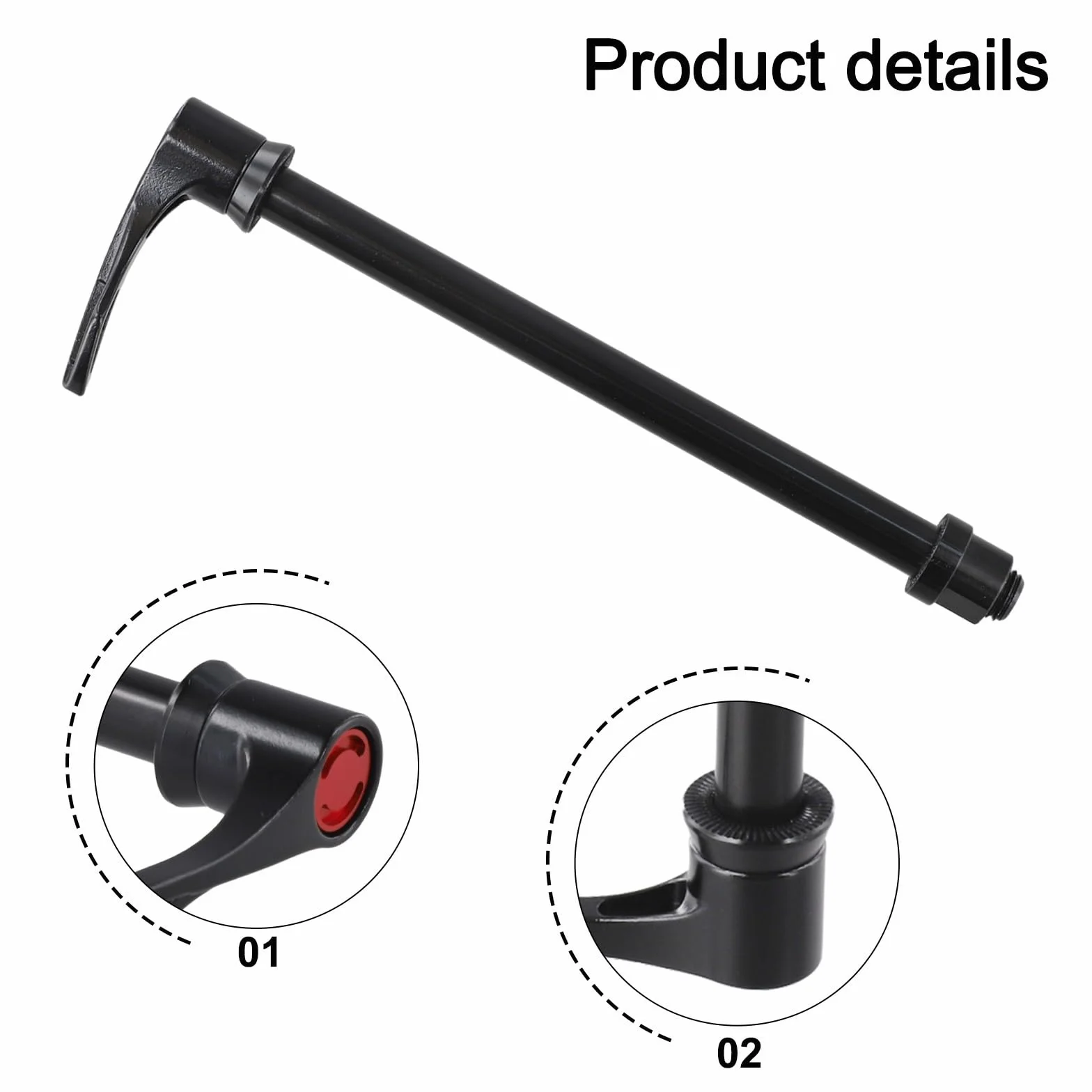 Leva dell'asse passante 12 x 142 mm a sgancio rapido in lega di alluminio per bici da strada e mountain bike