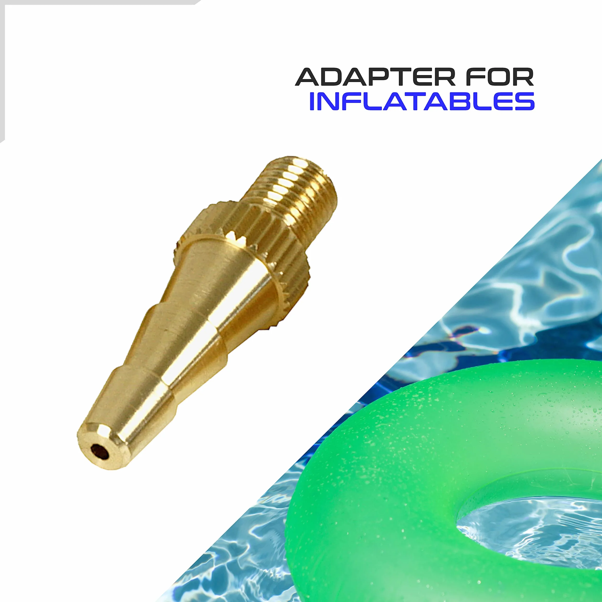 Kit Accessori Ago per Aria Compressa e Pompa a Sfera Adatto a Gonfiaggio Palloni Materassini Bici con Valvola Presta