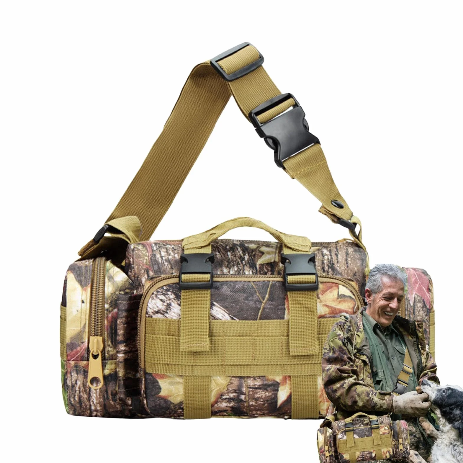 Borsa impermeabile mimetica Treestand per caccia con grande capacità e più tasche
