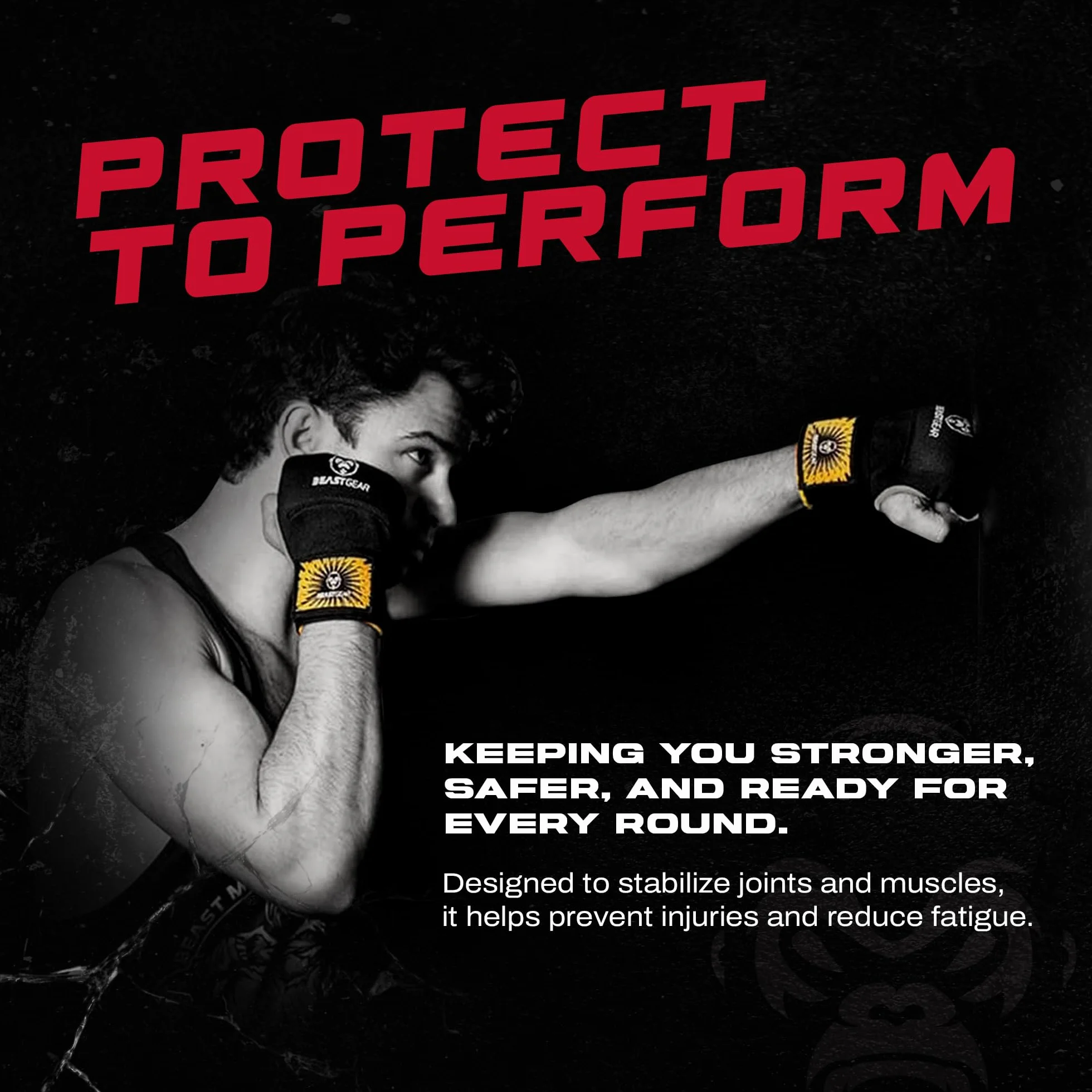 Beast Gear Sottoguanti da Boxe Professionali Antishock – Guanti in Gel per Combat Sport, MMA e Arti Marziali