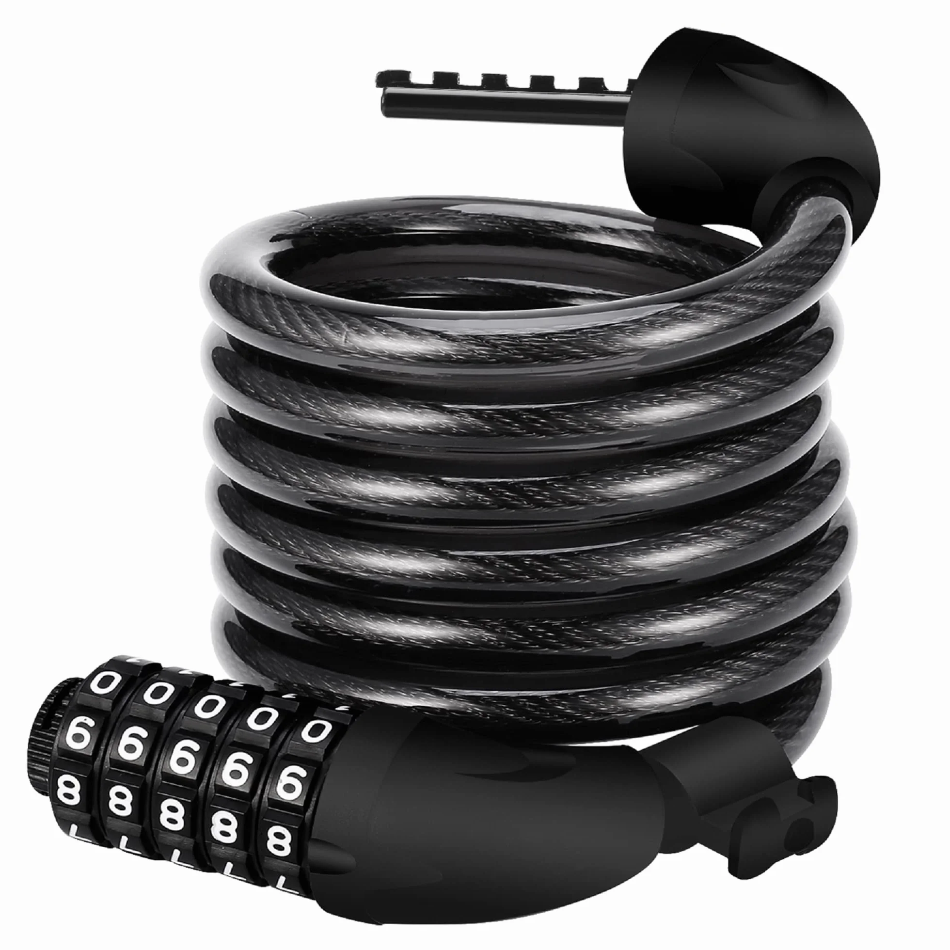 REHKITTZ Lucchetto per Bicicletta 120cm 12mm Catena Antifurto Combinazione MTB