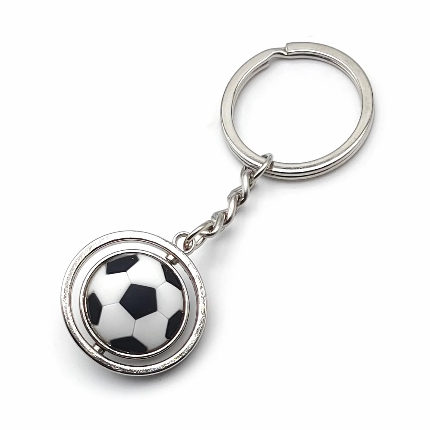Portachiavi Tascabile Pallone da Calcio Soccer con Anello Portachiavi Accessorio Uomo Donna Regalo