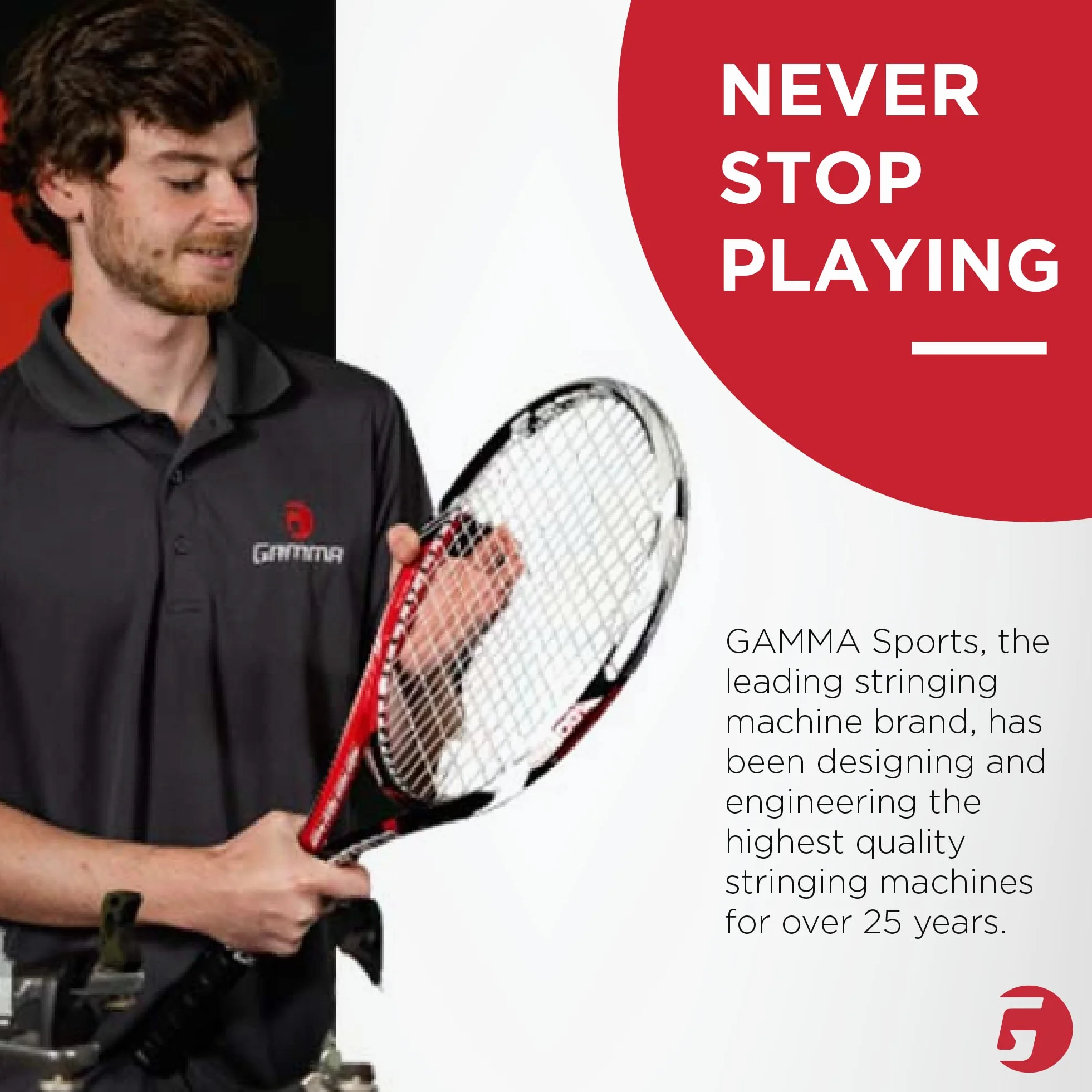Gamma Progression Stringing Machine Do Racchette da Squash Tennis Badminton