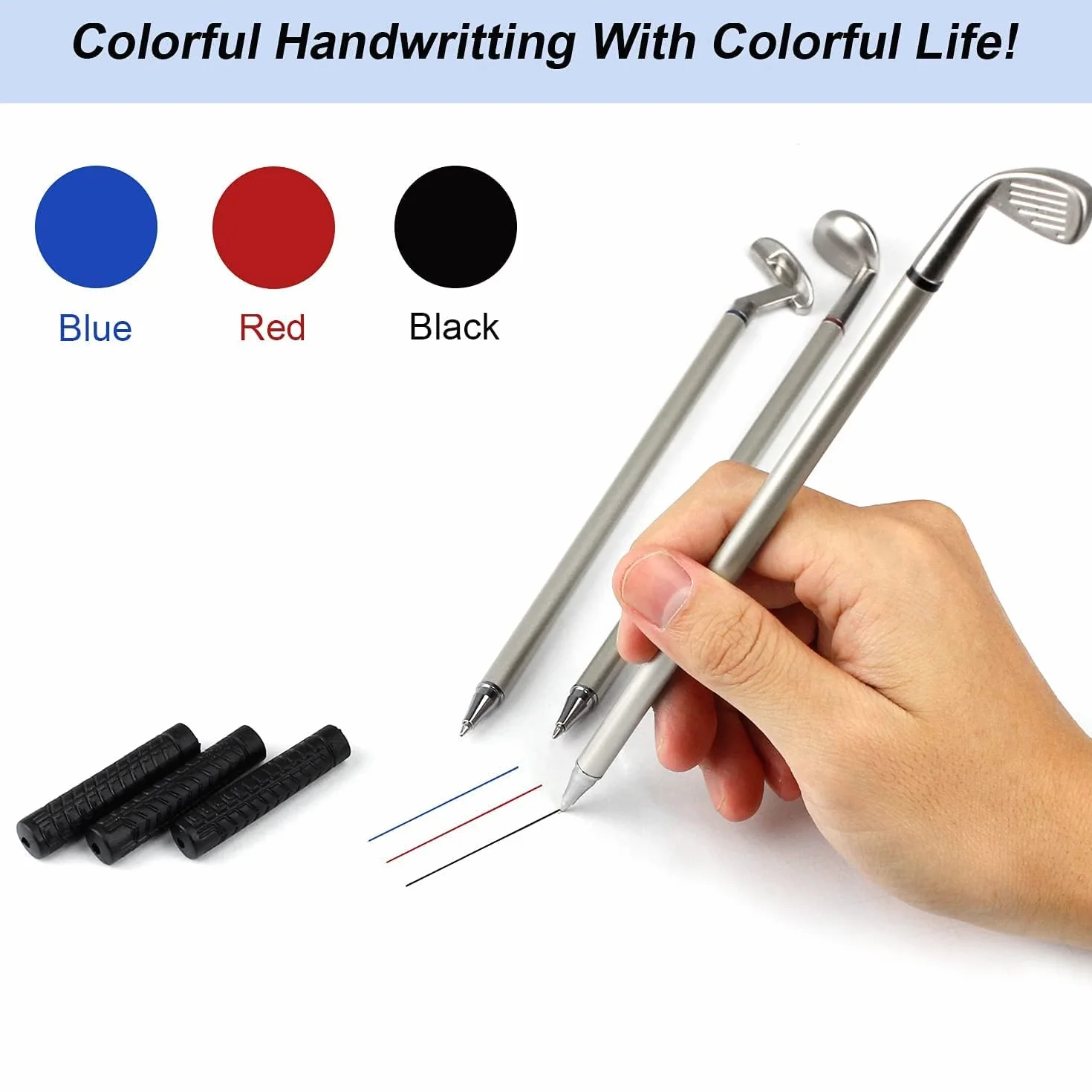 Kofull Set Regalo da Golf Penne a Forma di Mazze da Golf Penne da Scrivania Verde
