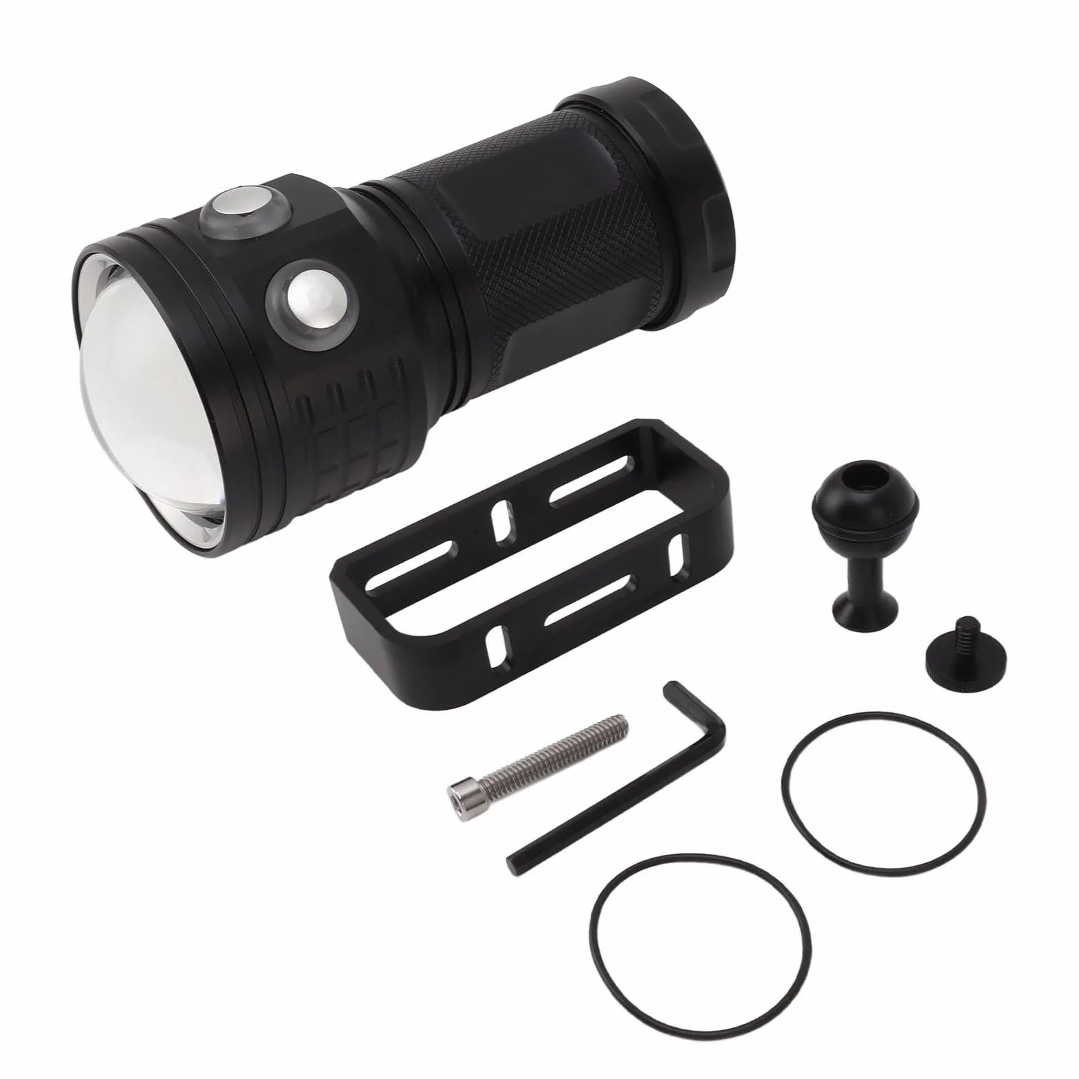 Yosoo Health Gear Luce Video Subacquea 10000lm IPX8 Immersioni Professionale Ricaricabile Regolazione della luminosità