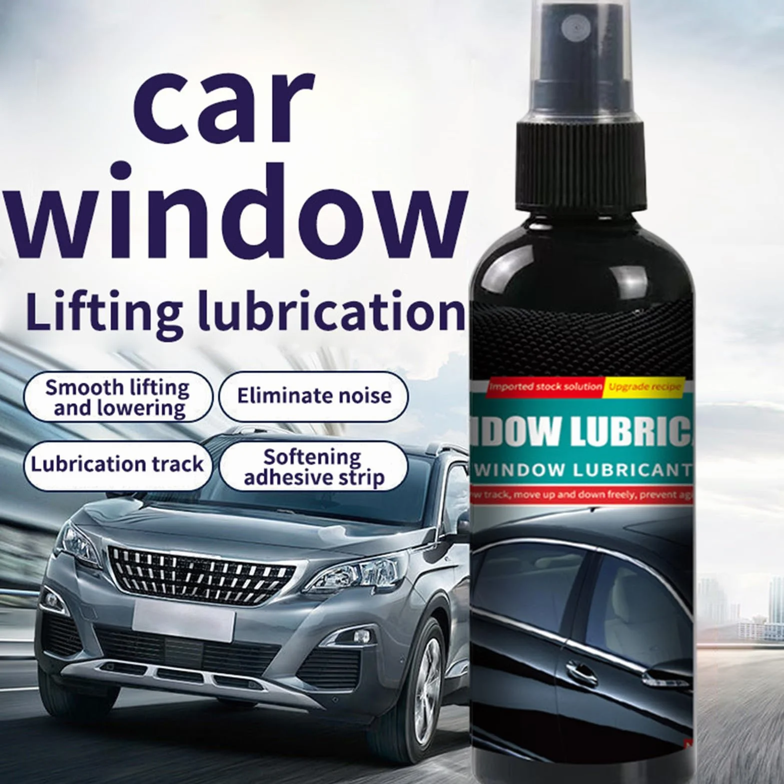 Automotive Window Lubricant Spray - Olio di ruggine portatile, lubrificante multiuso per auto, barche, camion, cerniere