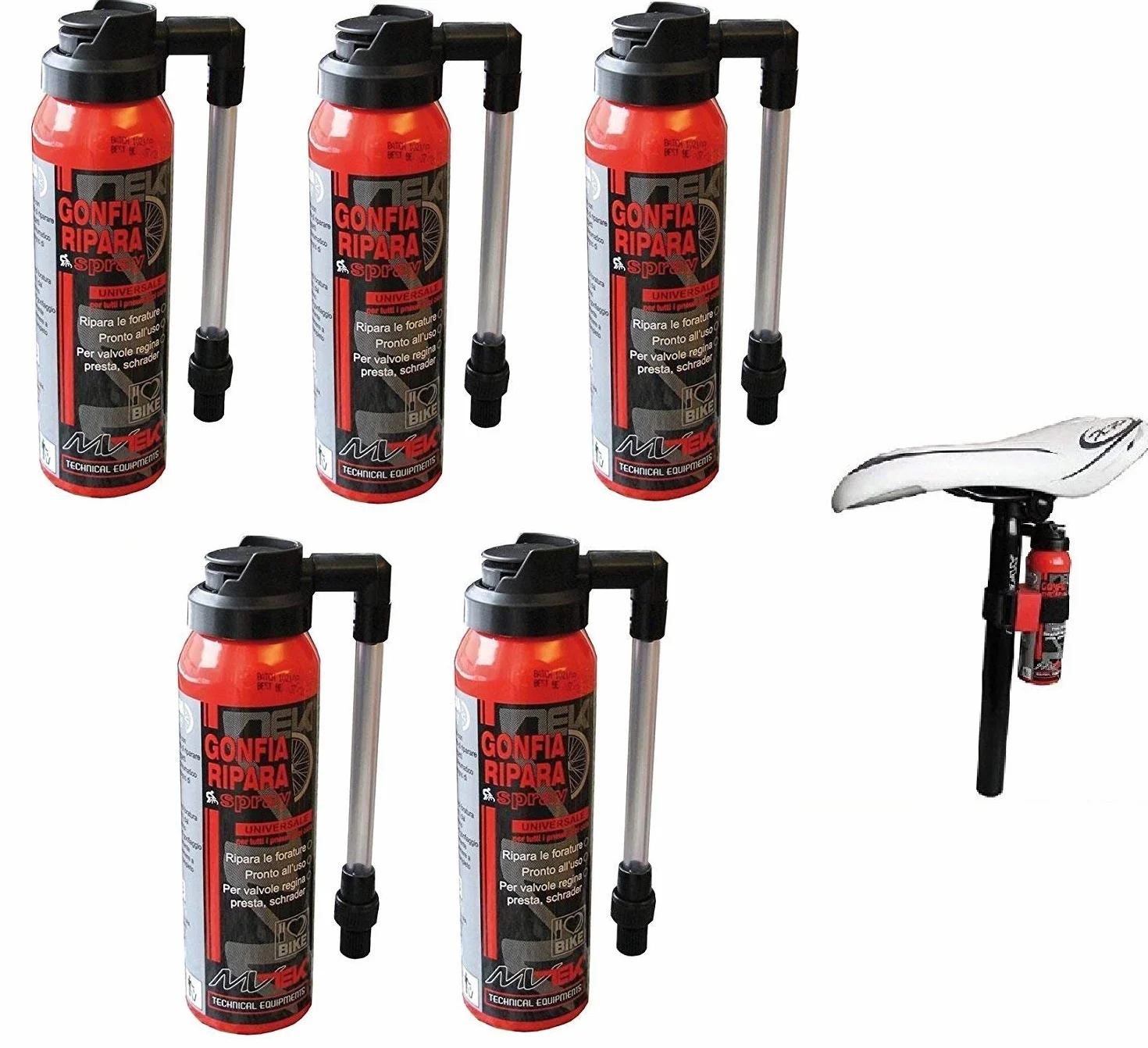 Fast CO2 Bombollette per Bici MTB Mountain Bike Strada Corsa Kit