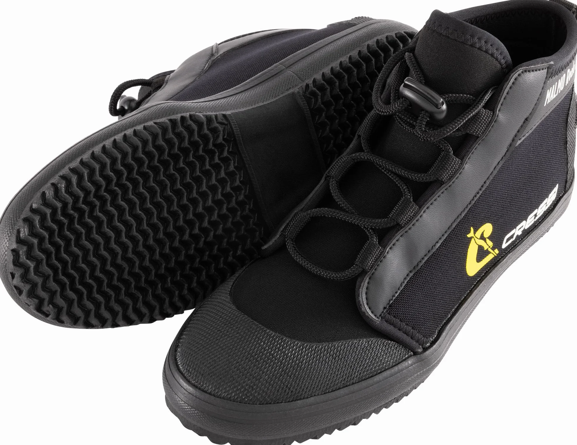 CRESSI Malmo Rock Boots 3mm - Scarponcini Unisex in Neoprene Nero 3mm con Suola Rigida Total Grip Massima Protezione per Immersioni e attività Acquatiche Varie