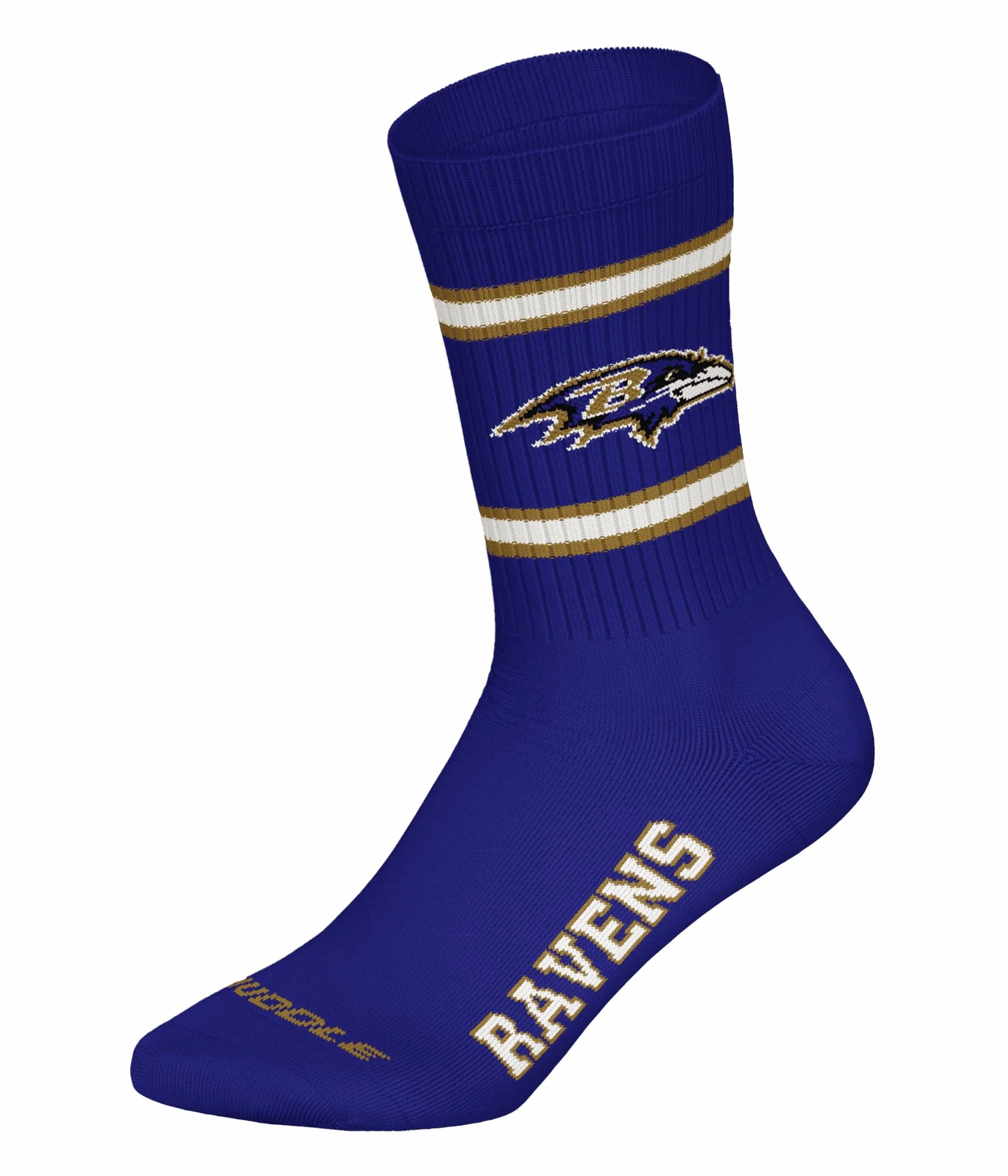 NFL Baltimore Ravens 3pk Crew Socks Unisex Adulto