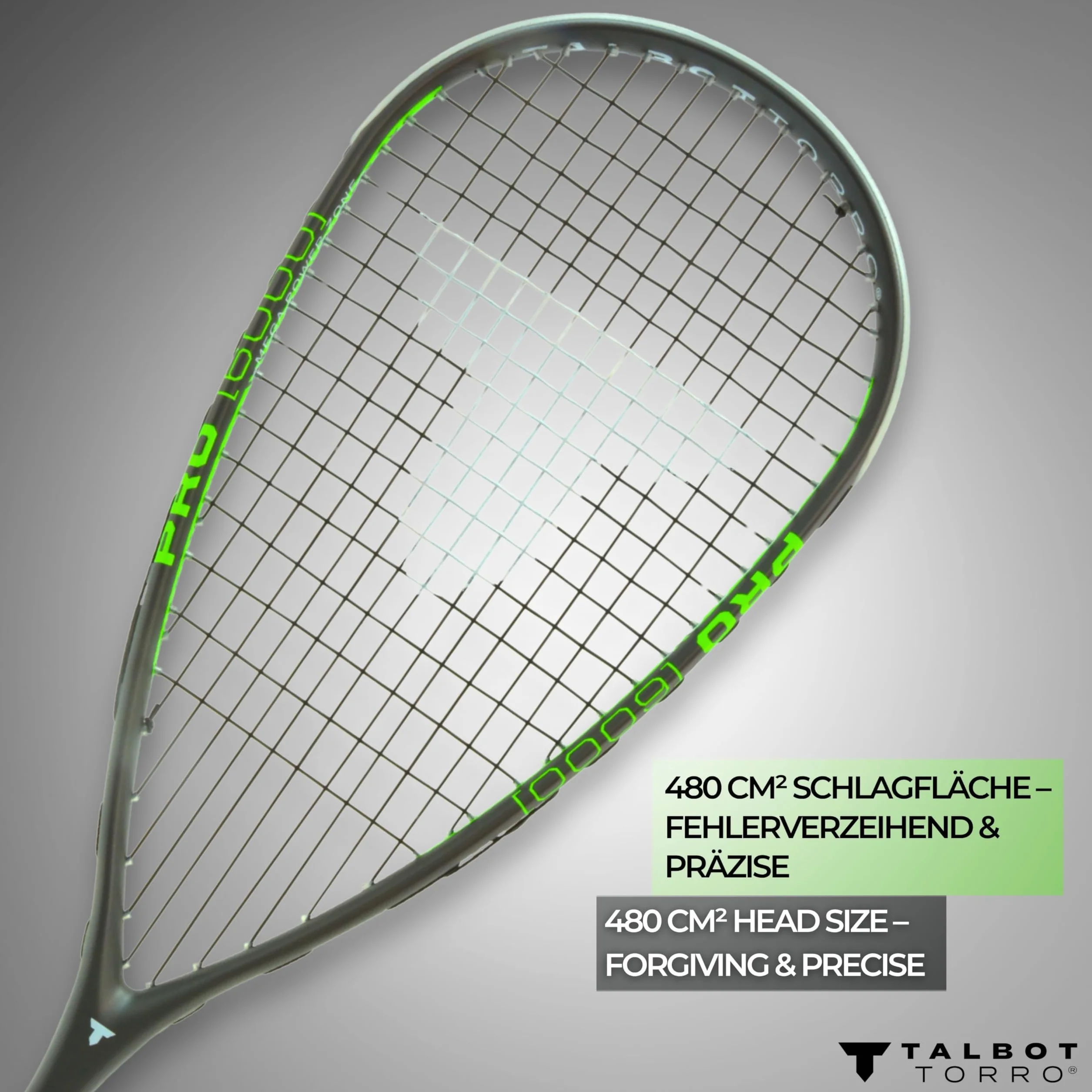 Talbot-Torro Racchetta da Squash PRO 6000 Carbon 4 Offense-Plus