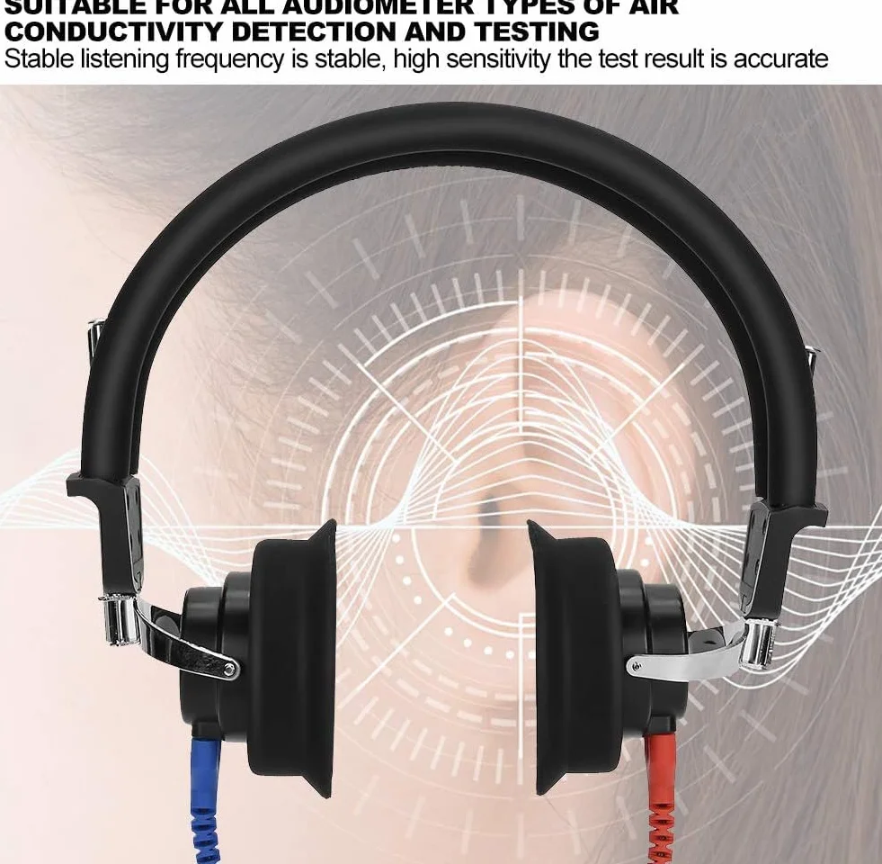 Audiometro Cuffie Tester Dell'udito Digitale Alta Sensibilità Per Audiologi Conduzione Aerea