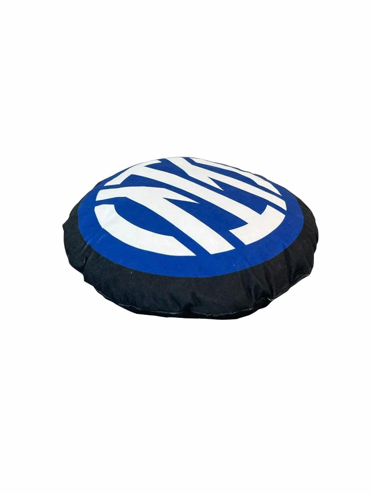 Inter Hermet F.C Cusino Rotondo Arredamento 40x40 Nero Azzurro Prodotto Ufficiale