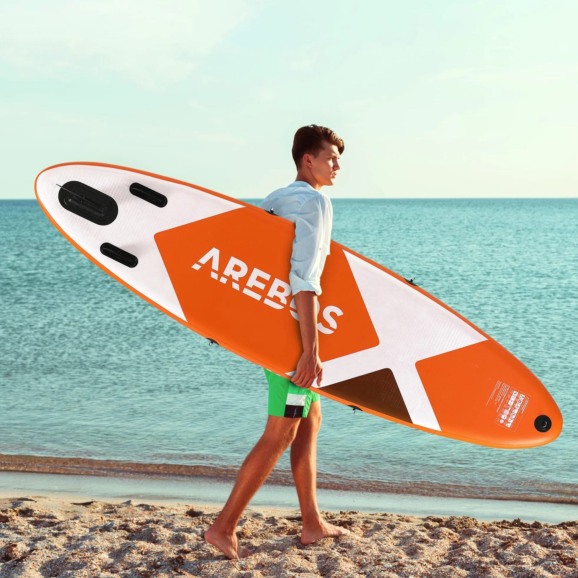Arebos Poggiapiedi SUP Board Stand Up Paddle 32 cm, diametro tubo 2,2 cm