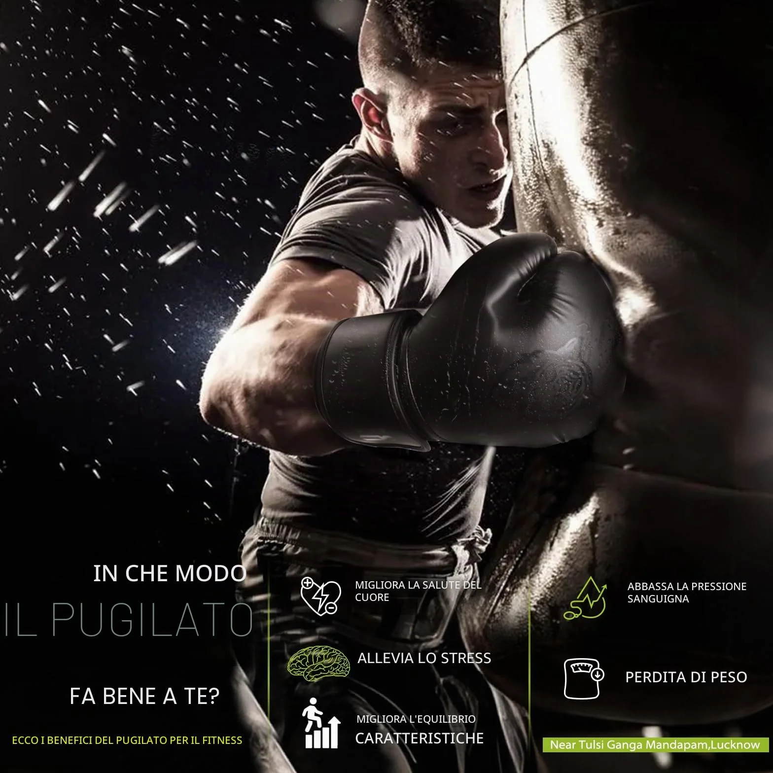 Dripex Guantoni da Boxe in Pelle PU 8oz 10oz 12oz 14oz 16oz per Allenamento Muay Thai MMA