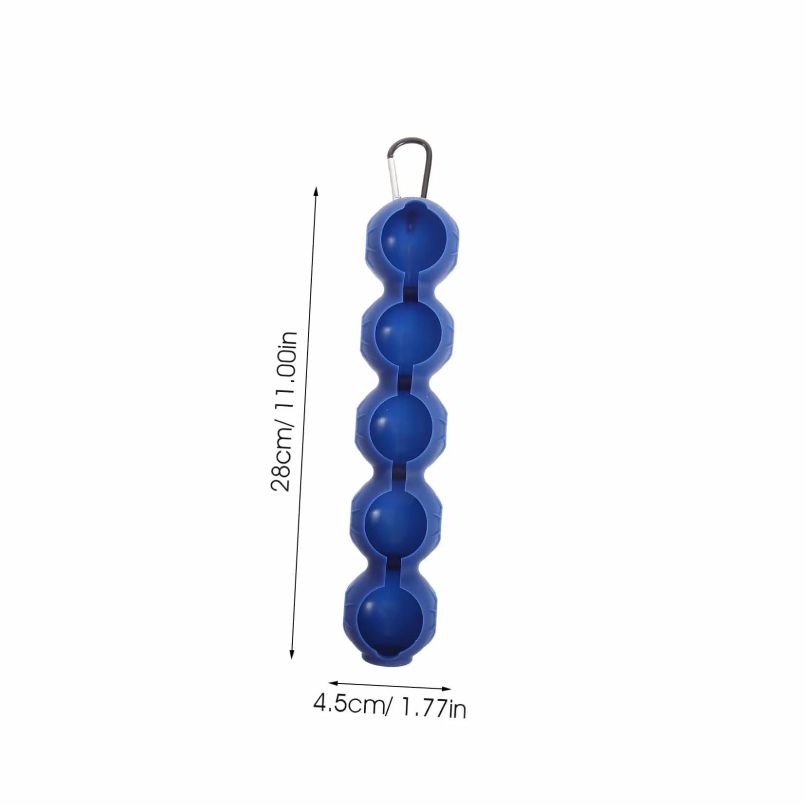 BESPORTBLE Porta 5 Blu Silicone Golf da a o Moschettone Palline e in Professionale Facile Trasportare Comodo da Appendere Protezione a Pantaloni Sacca per