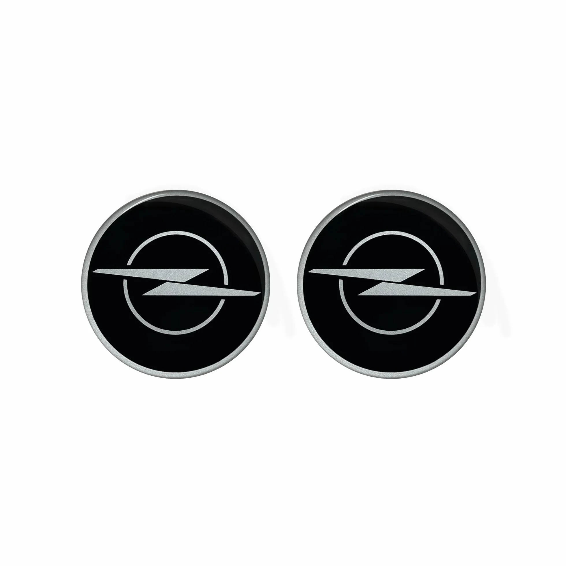 Stemma Adesivo 3D Compatibile con Opel Licenza Nero 12 mm