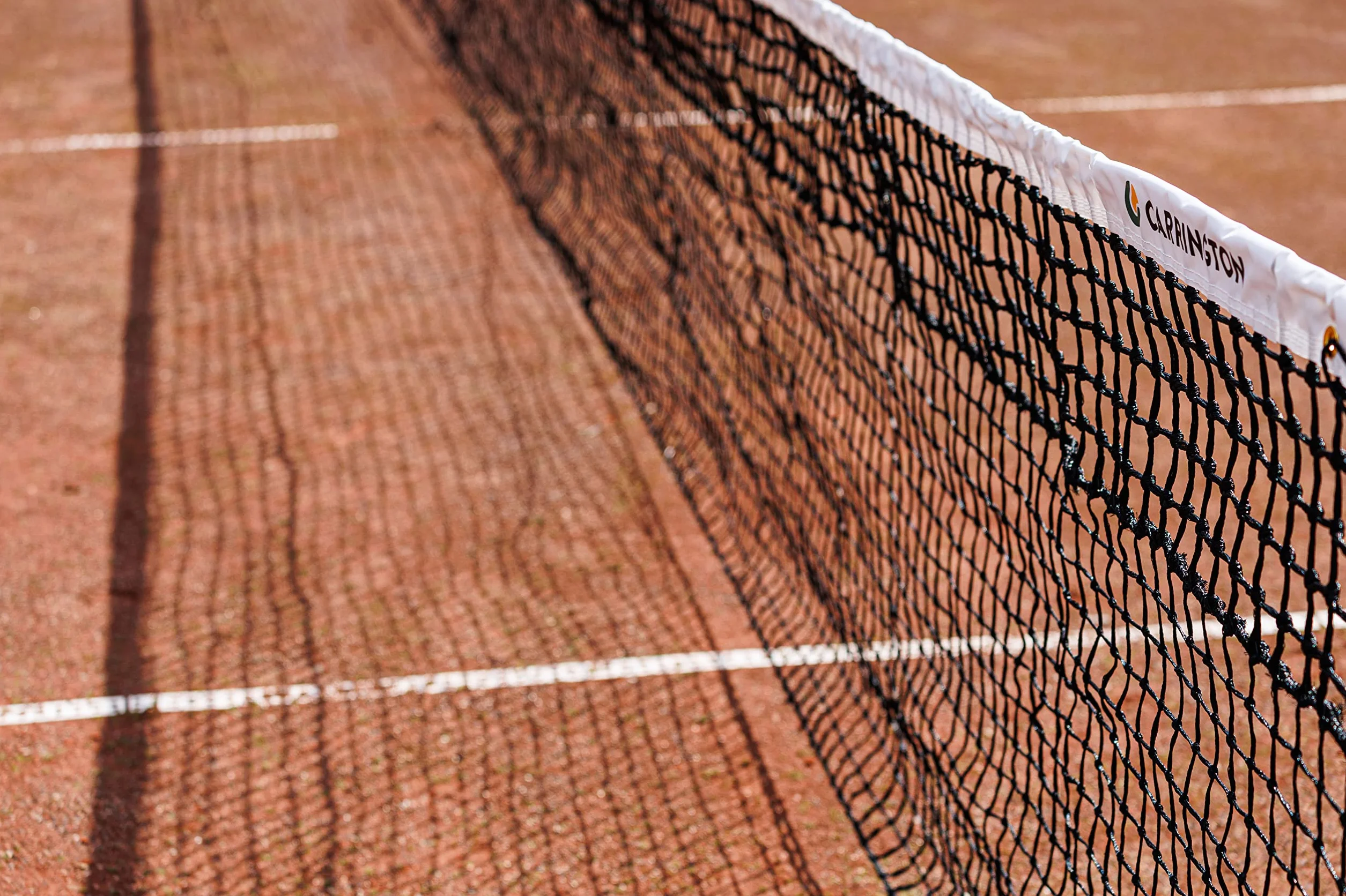 Carrington Rete da Tennis Regolamentare 3,5mm per Campi in Terra Rossa Maglia Doppia