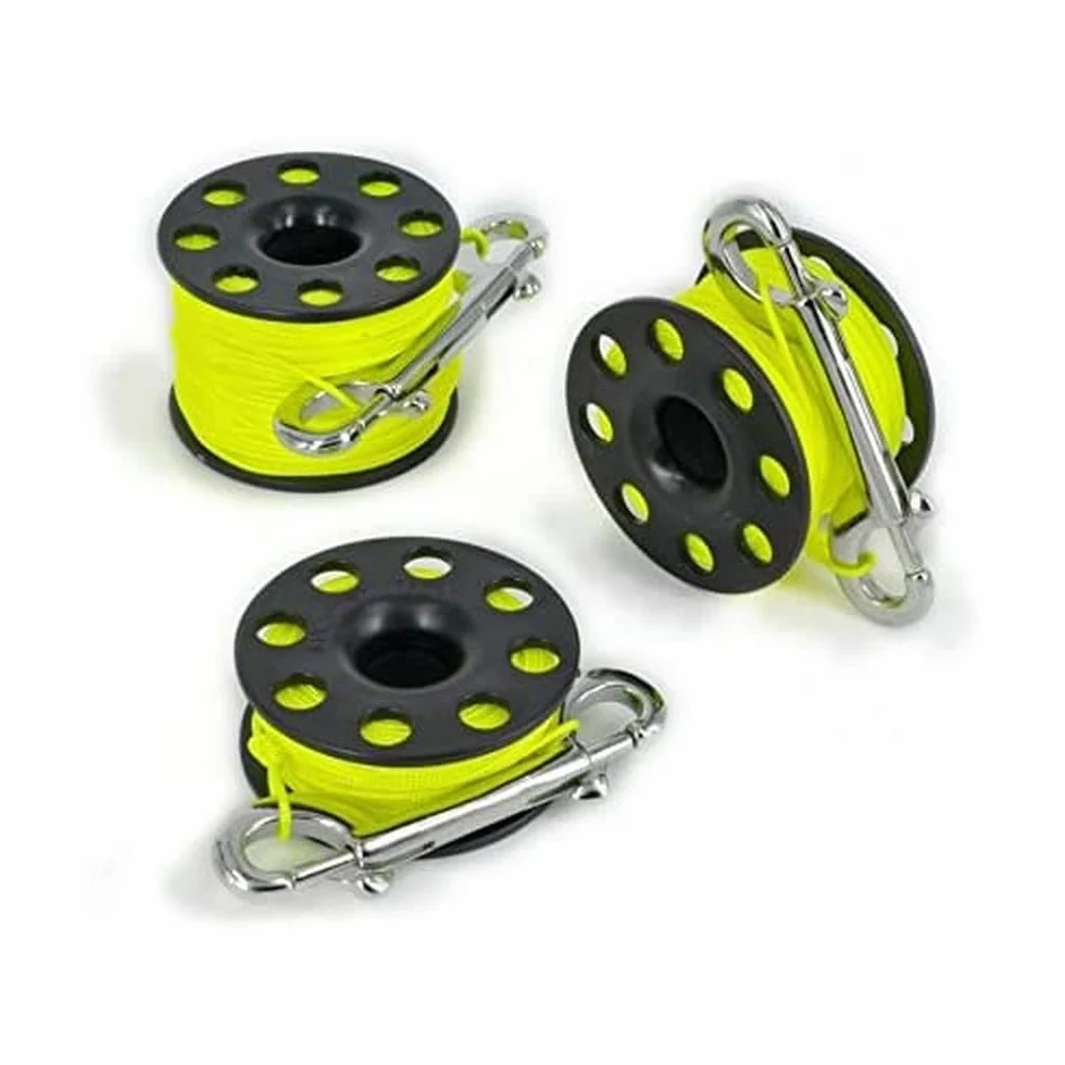Best Divers ML0056YL Mulinello Subacqueo 30 metri Nero/Giallo
