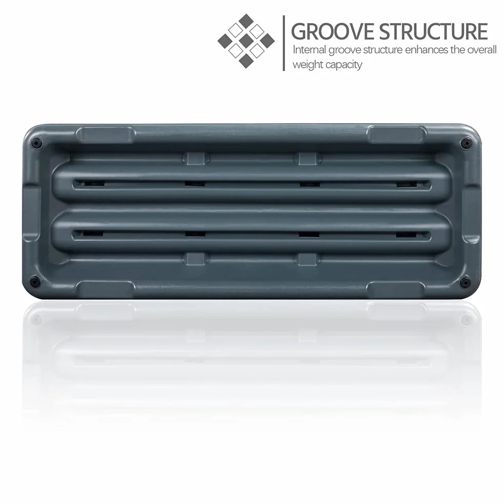 Yaheetech Step da Aerobica Piattaforma Step con 3 Altezze Regolabili 109,5 x 42 cm Grigio