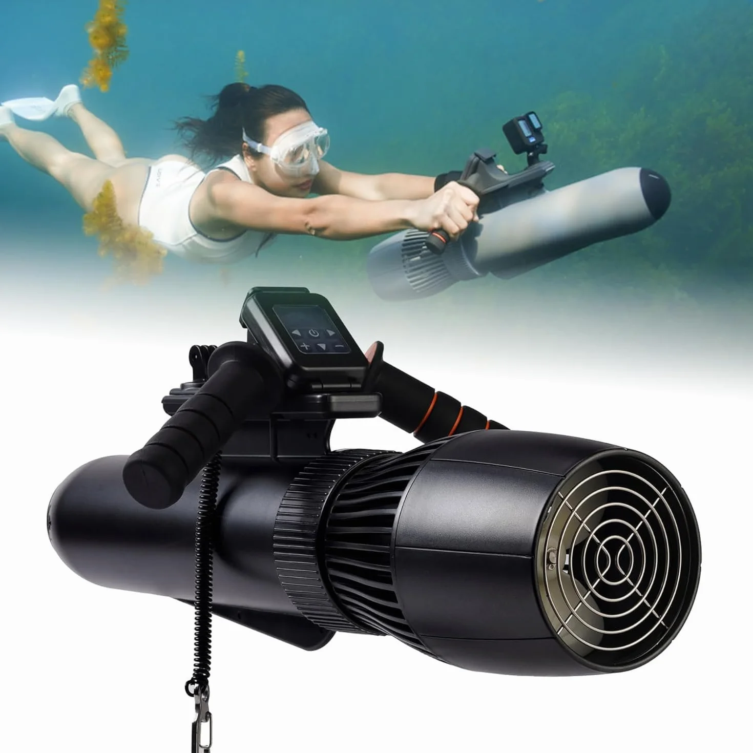 Scooter Subacqueo Elettrico 10 Km/H 10000mAh 130 Minuti Senza Spazzole per Nuoto Subacqueo