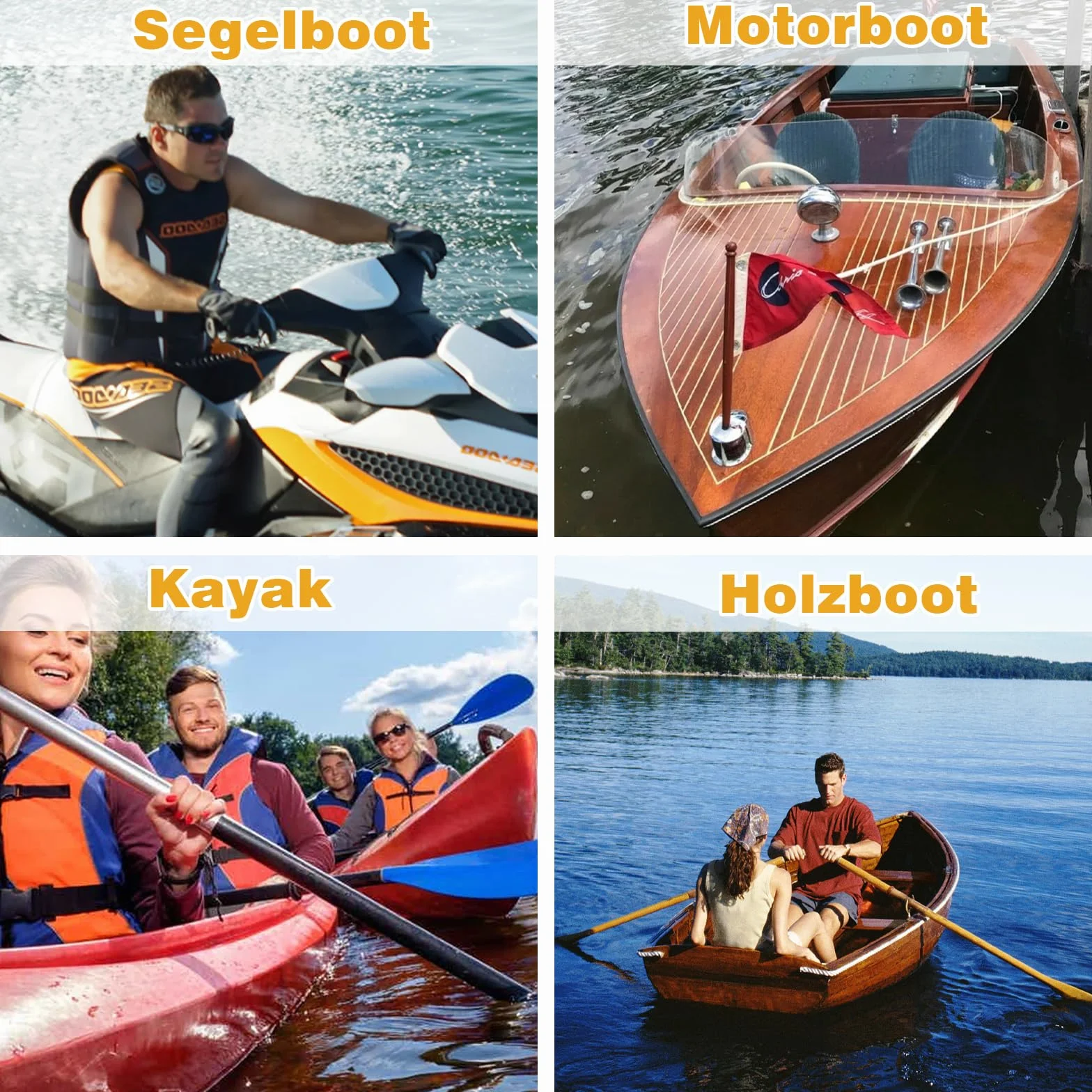 Bungee Boat Dock Line 122 cm acciaio inox 316 2 pezzi verde per barche PWC kayak SeaDoo Jetski