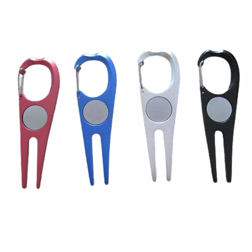 Stainless Steel Golf Green Repair Divot Tool Pitch Fork