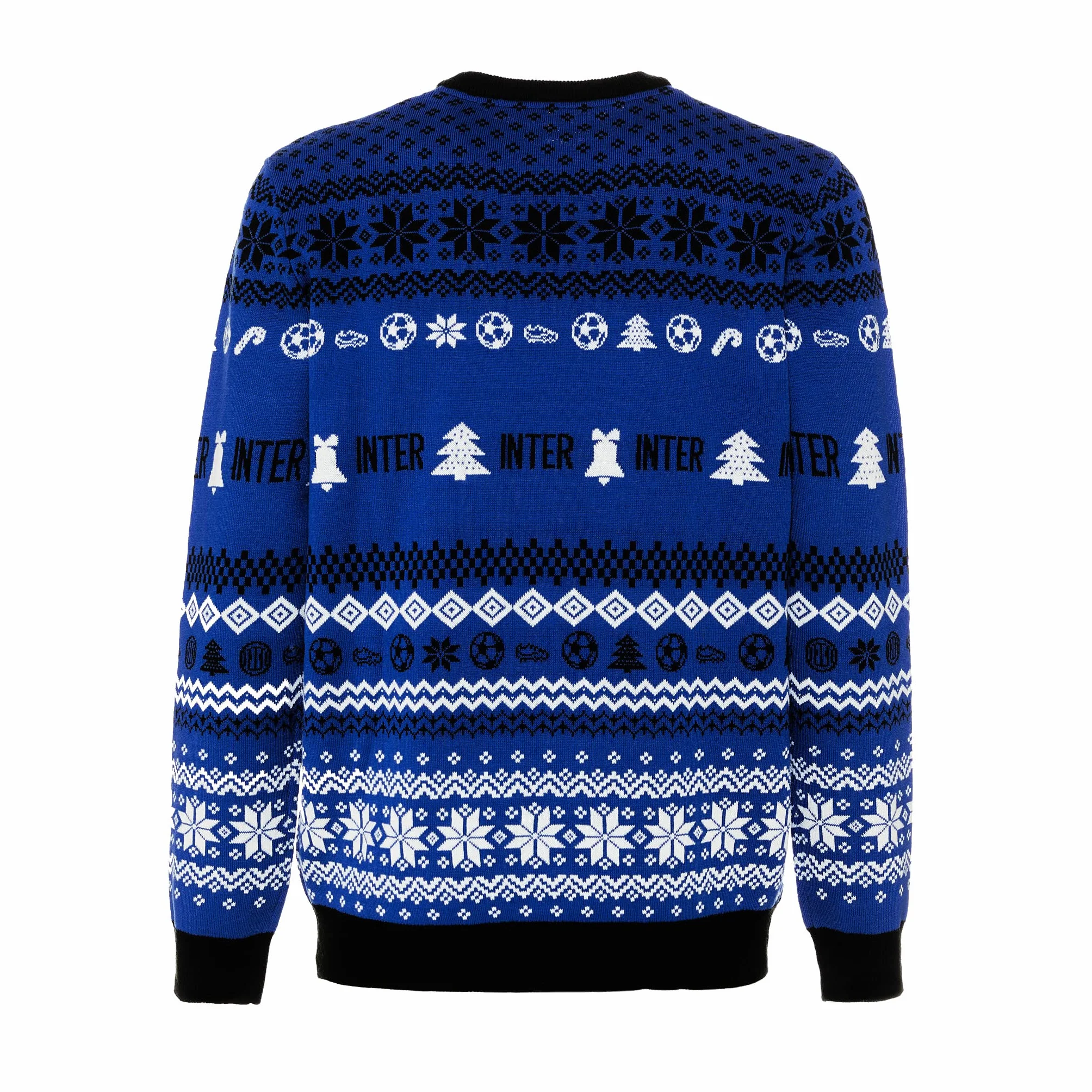 Inter Maglione Natalizio Unisex Adulto Nerazzurro XL