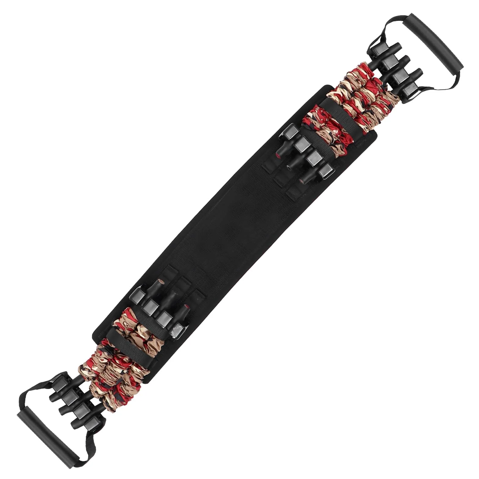 Housoutil Fascia Elastica per Allenamento Maniglie Imbottite Nailon, Espansore Toracico per Fitness a Casa e Viaggio, per Stretching e Panca Piana