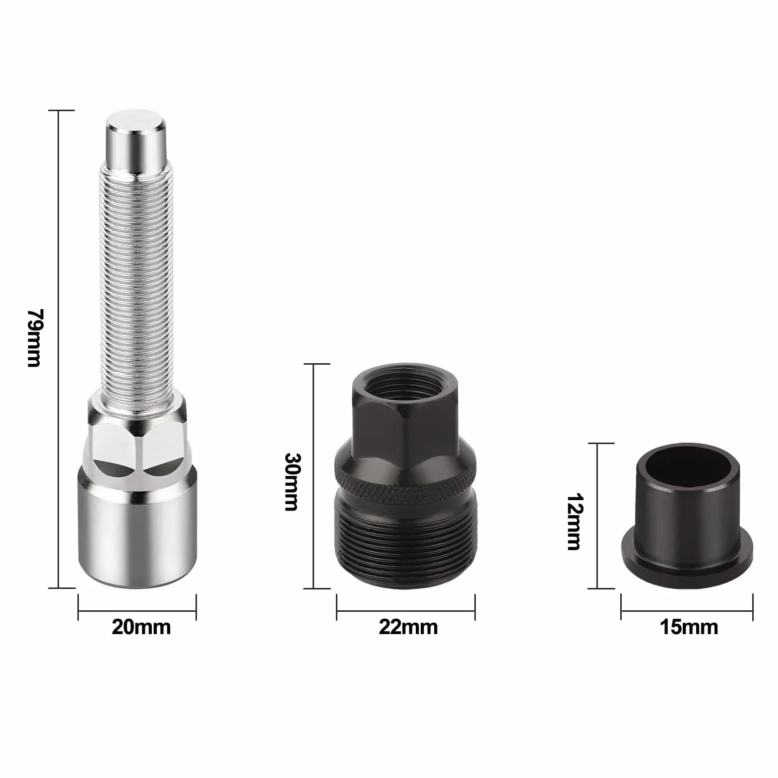 Estrattore Pedivella Bici e Movimento Centrale con Chiave Inglese 16mm Strumento Rimozione Riparazione Bicicletta