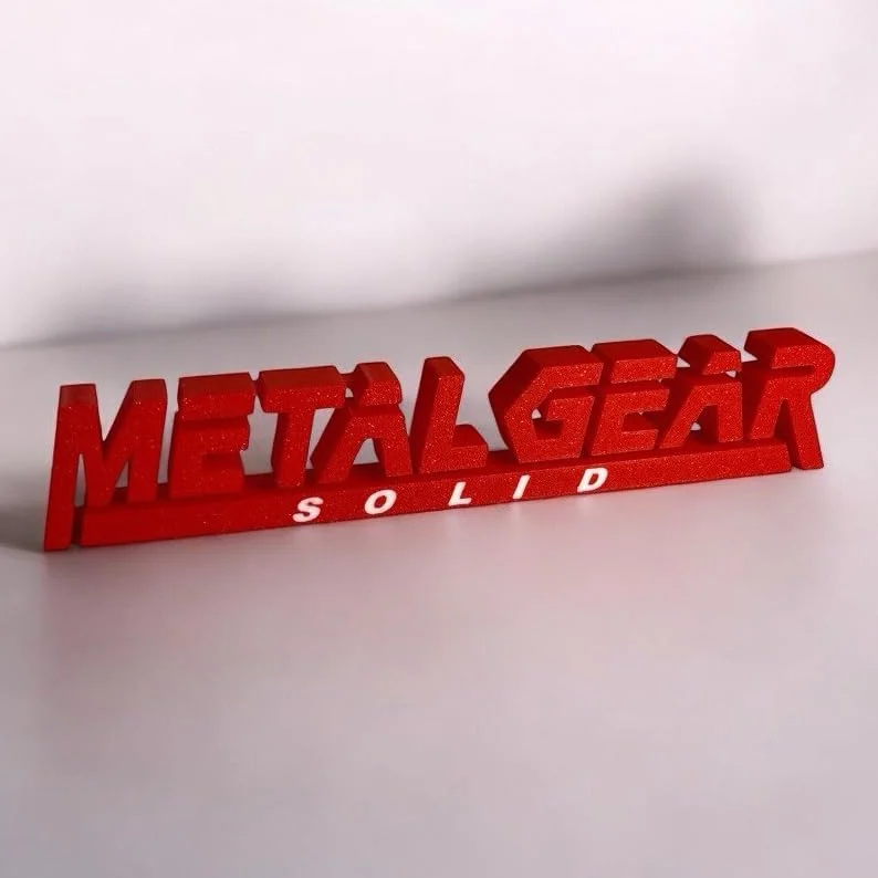 Metal Gear Solid Fan Art 3D Logo da Scrivania