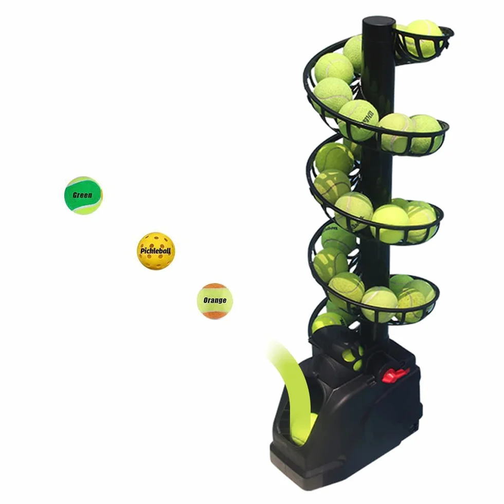 Macchina per Palline da Tennis Leggera con Batterie per 30 Palle