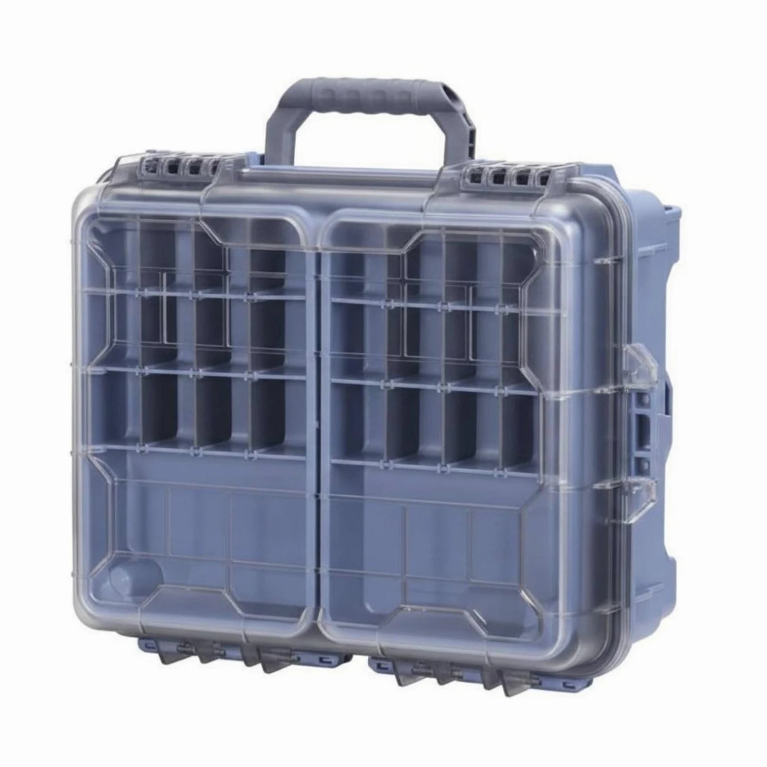 predolo Custodia Impermeabile da Pesca Scatola Porta Esche Ami E Piccoli Accessori con Divisori Mobili Struttura Sigillata Coperchio a Scatto in Solido Adatta, Blu