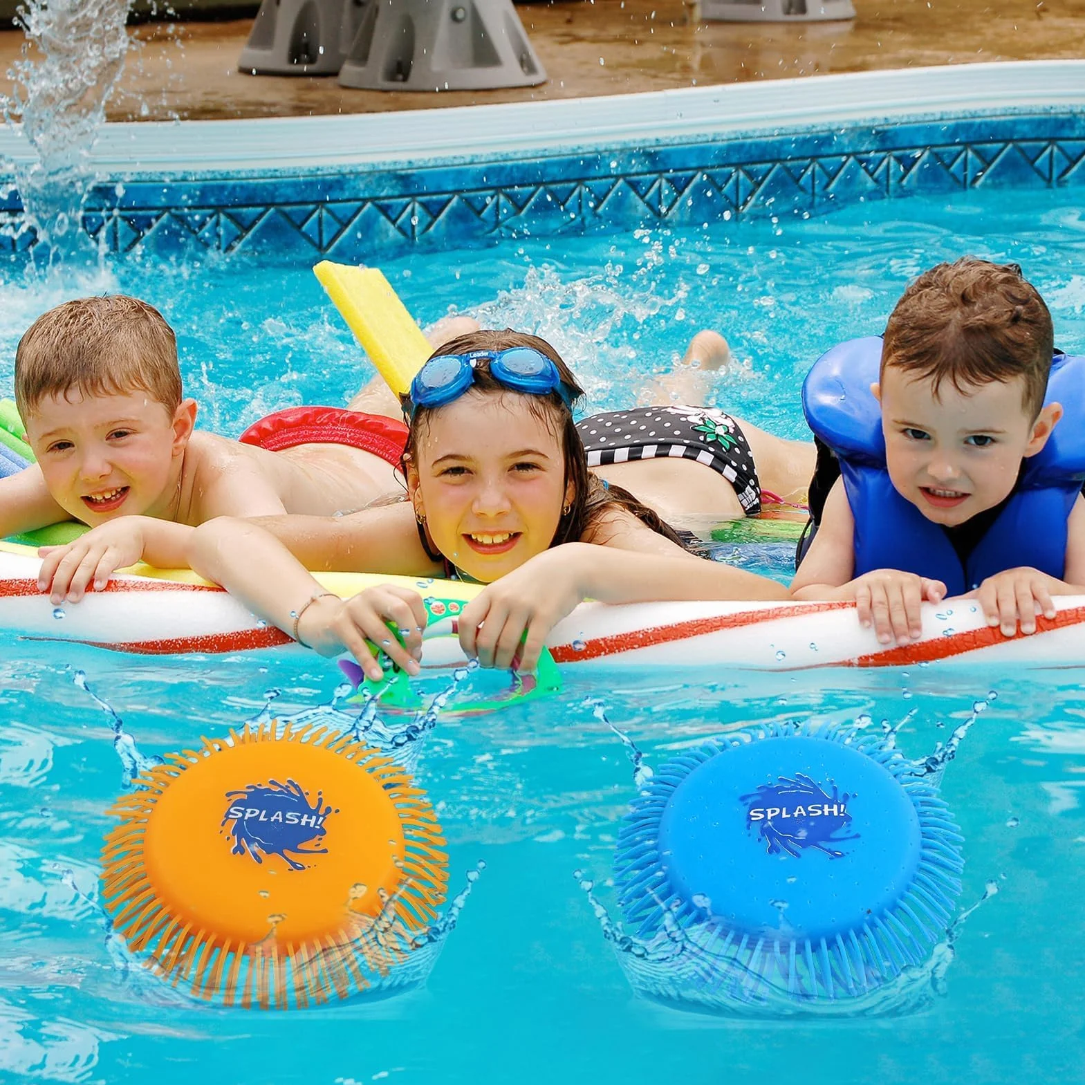 Frisbee ad Acqua, Disco da Lancio in Schiuma e Silicone, Giocattolo Pesci Piscina, Gioco Acquatico, Divertimento Estivo