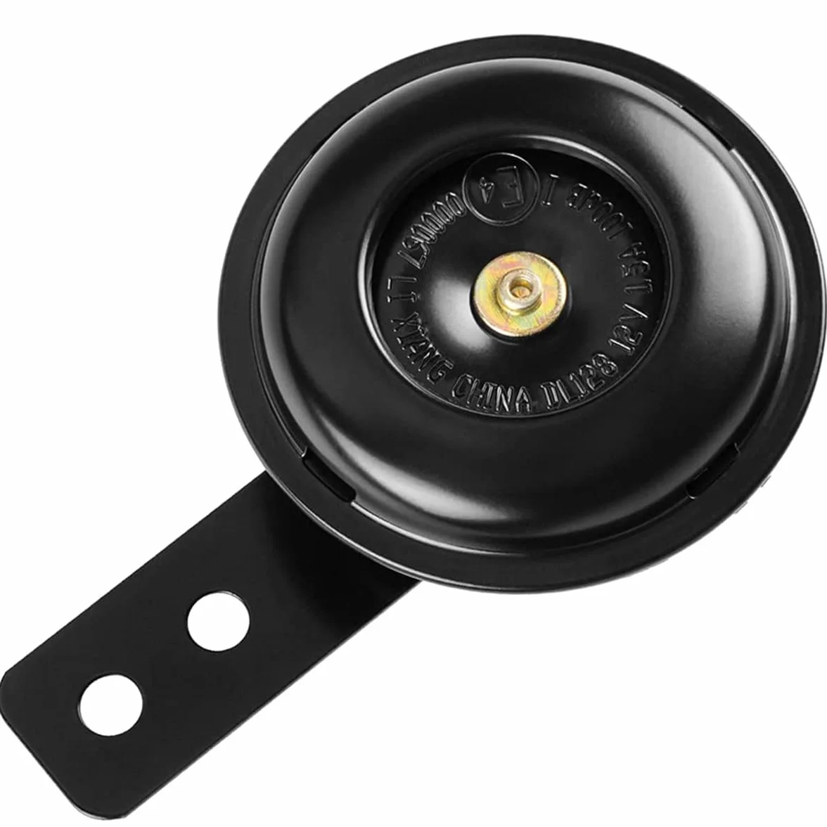 Evermotor Clacson Auto 12V, E-MARK per Moto, Camion, Scooter, Veicolo, ATV, Quad, Moped - Tromba Potente, Nero