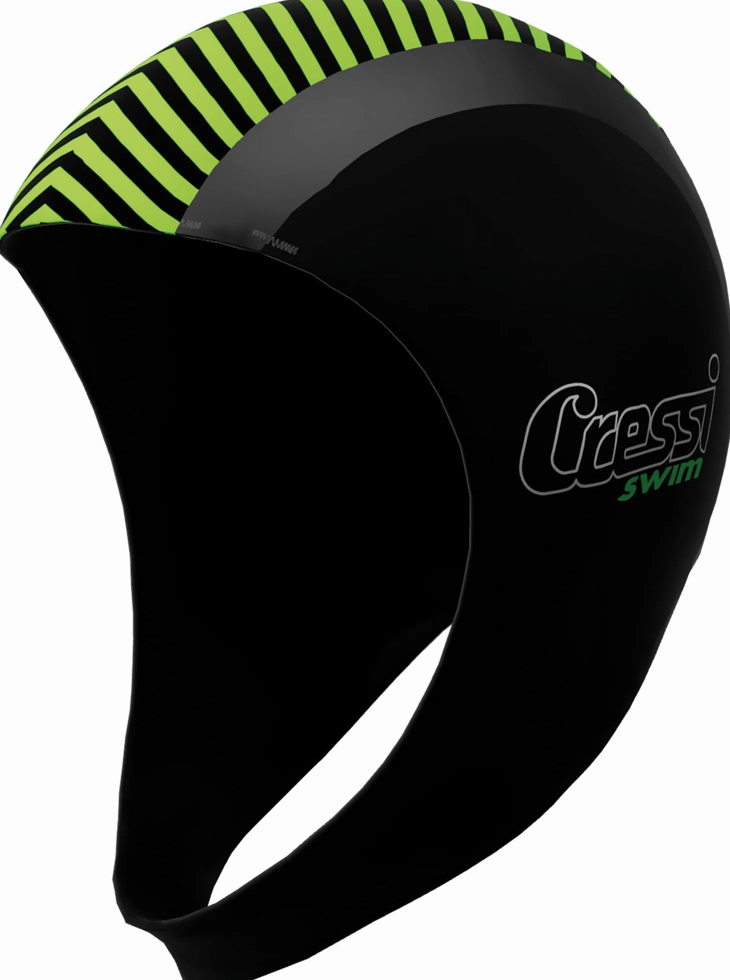Cressi Swim Hood 2mm Neoprene Cappuccio Snorkeling Nuoto SUP Canoa Kayak Sport Acquatici Nero